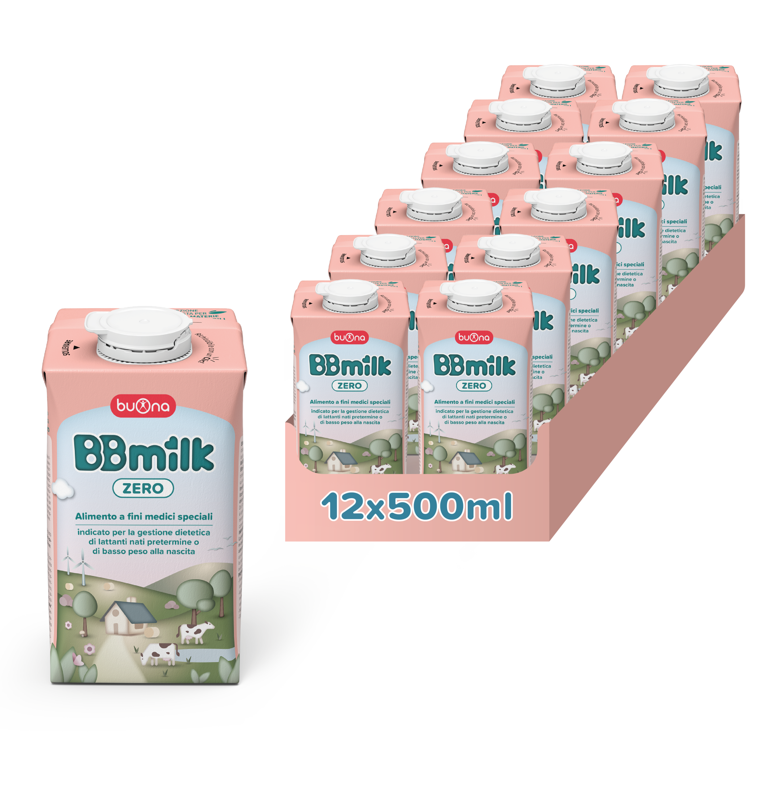 BBmilk12x500-04 BBmilk Zero liquid 12×500 ml - Image 1